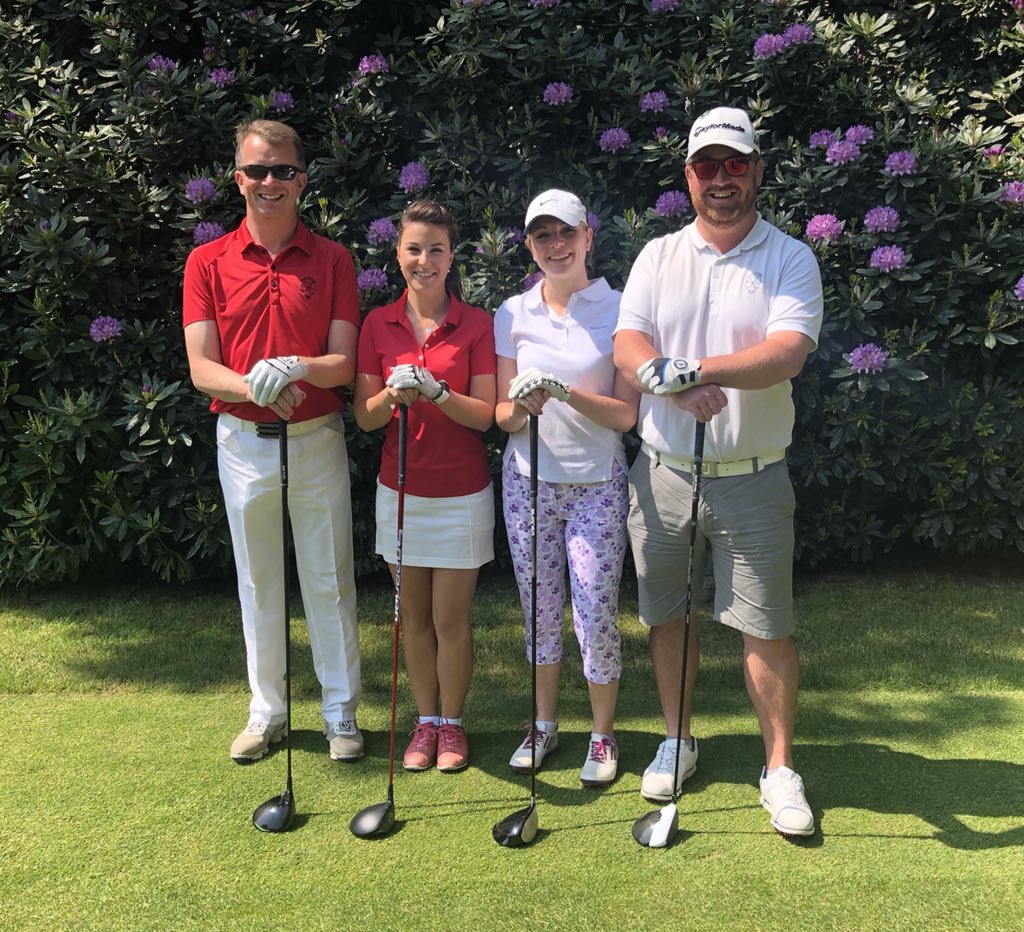 PstoneProShop's tweet image. Who will be the winners? The Pros @alice__davis and @WH05PRO or @ClubParkstone Greenkeeper @Corrick7 and Danie from the Office?