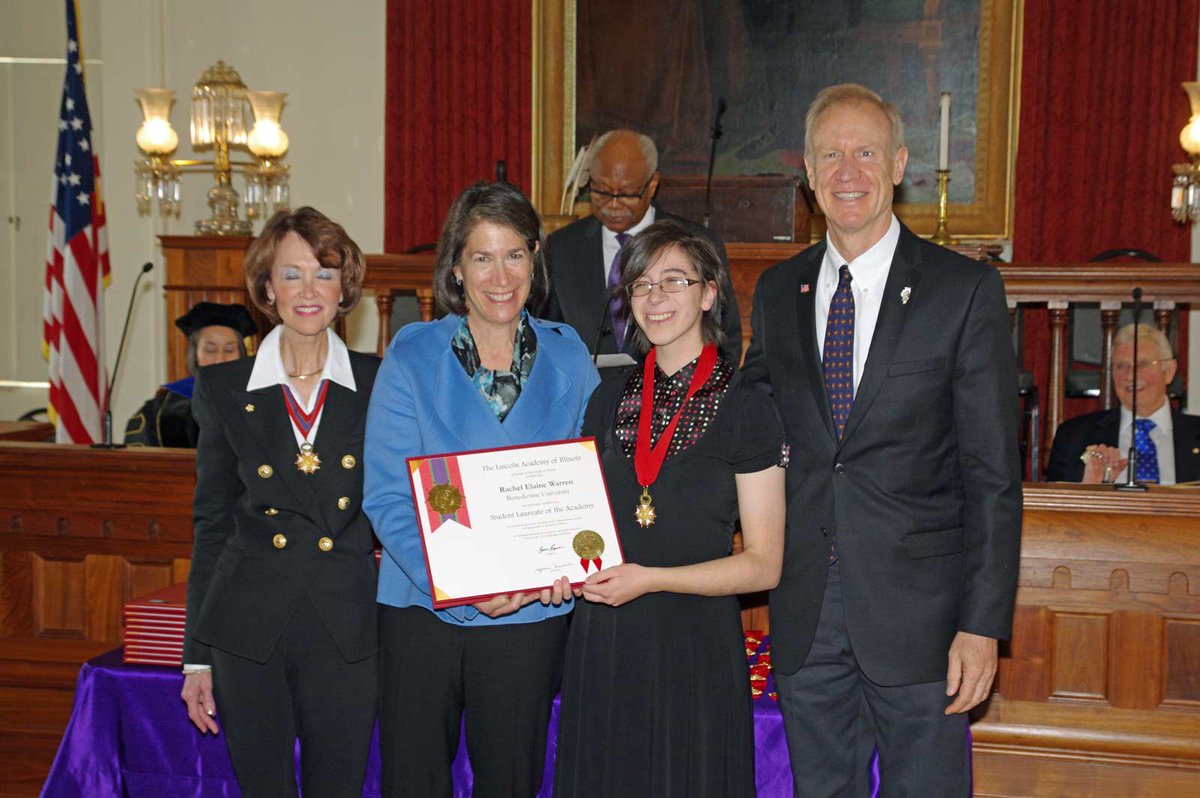 Lincoln Academy IL (@laofil) on Twitter photo 2017 student laureate Rachel Elaine Warren is studying Writing & Publishing with a minor in Mandarin at <a href="/BenU1887/">Benedictine Univ.</a>. “Receiving this award is such an honor, and I am incredibly grateful to those who nominated me and accepted me for their constant encouragement and belief in me.” 2017 student laureate Rachel Elaine Warren is studying Writing & Publishing with a minor in Mandarin at <a href="/BenU1887/">Benedictine Univ.</a>. “Receiving this award is such an honor, and I am incredibly grateful to those who nominated me and accepted me for their constant encouragement and belief in me.”