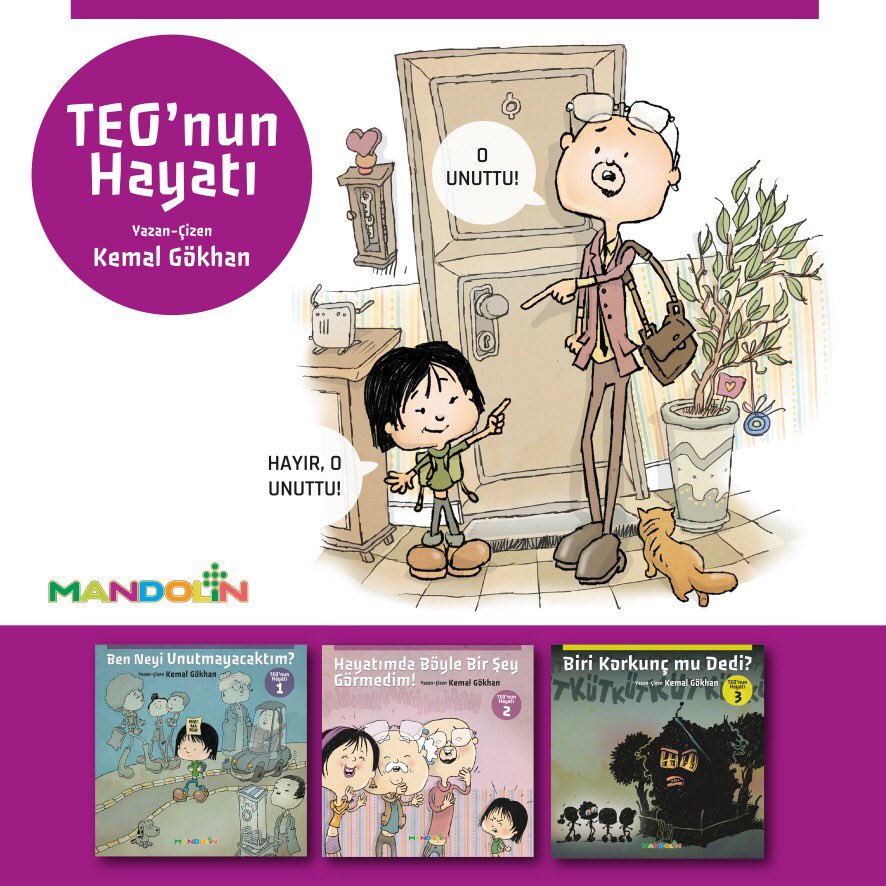 Teo biraz unutkan, biraz endişeli, biraz da kızgın olabiliyor. Belki bazen senin de hissettiğin gibi…
“Teo’nun Hayatı” serisi inkilap.com ve tüm kitabevlerinde. @karga_kafasi