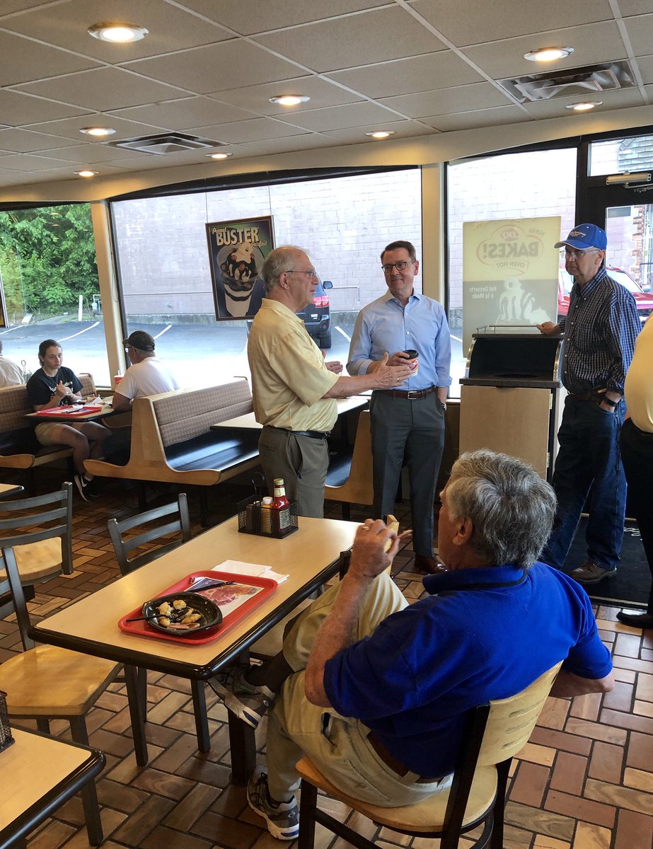 Tomorrow is the big day -- Election Day! -- so we're hitting the trail early. Starting this morning having coffee with voters at the Flemingsburg Dairy Queen.