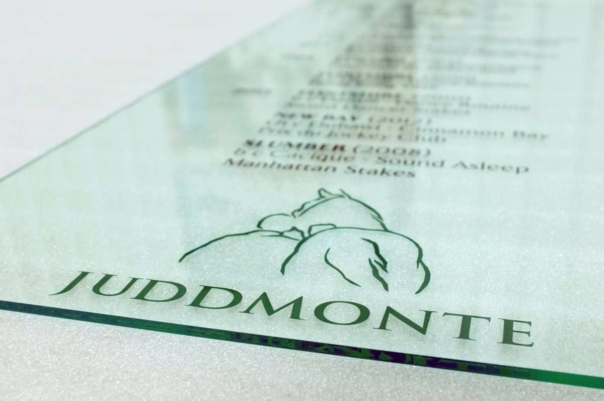 bigprintinguk's tweet photo. Premium signage recently produced and fitted for @JuddmonteFarms #premium #qualityfinish #bigprinting #glasseffectacrylic #vinyl #signage #topnotch https://t.co/nPwiC3cA0y