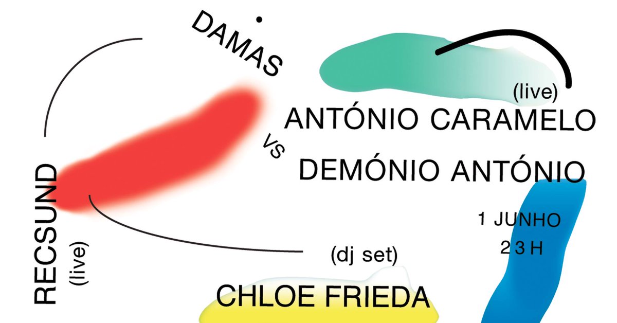 So excited to be heading to Lisbon with <a href="/recsund/">Recsund</a> on June 1st! We're playing a set at the amazing DAMAS venue alongside António Caramelo vs Demónio António