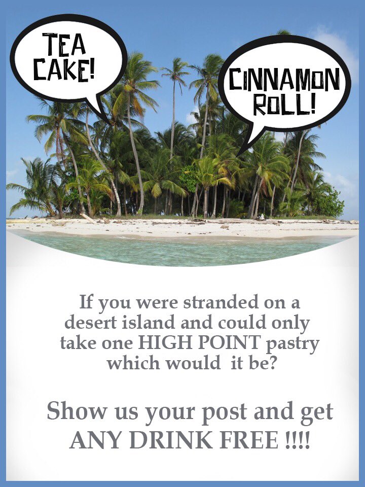 We want to hear from you!
Post a picture 📸 on your feed.
Post a video 🎥 on your feed.
Tweet a haiku or 140 character sonnet 📝
And Tag us <a href="/highpointcafe/">HighPointCafe</a>
Show us your love and your next drink is on us!
❤️
💜
🧡
#loveourcommunity #wearepastrypeople #highpointpastries #cafe