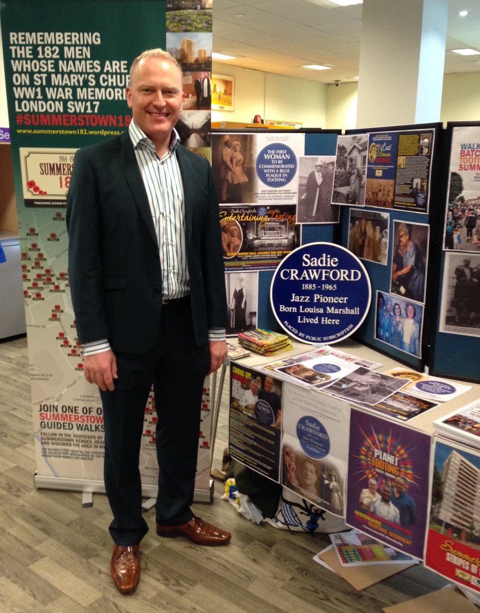 summerstown182's tweet image. On SATURDAY #WandsworthHeritageFestival gets underway with a double-bill of Sadie Crawford magic 2pm #TootingLibrary TALK by her great-nephew Stephen Willis 330pm inc playing of ORIGINAL Sadie recordings  &apos;Entertaining Tooting&apos; WALK starting outside Library #FirstLadySadie