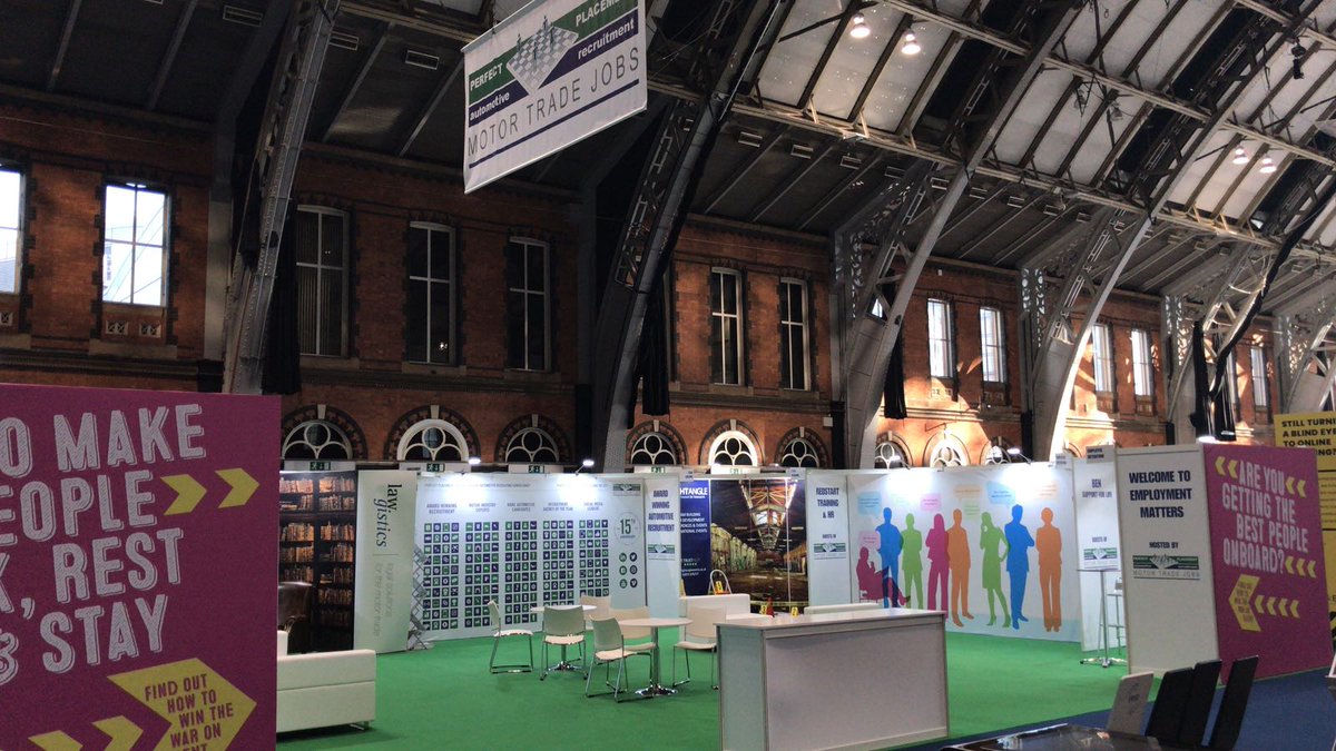 MotorTradeJobs's tweet photo. The team have arrived at #CDX18! 
Our stand looks amazing - so be sure to head over to Stand A39 - Employment Matters for expert advice on how to Attract, Retain, Engage and Recruit the best #Automotive Staff for your business.
We look forward to meeting you. 
#CarDealerExpo https://t.co/JPKCaTBn3K