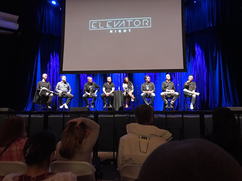 Racnjasen's tweet photo. @missnatoshi I went to the Elevator Nights "Crypto Never Sleeps" event in Hollywood tonight and the vibe was fantastic. This panel was straight 🔥🔥🔥 https://t.co/Ai7ukNJUWy