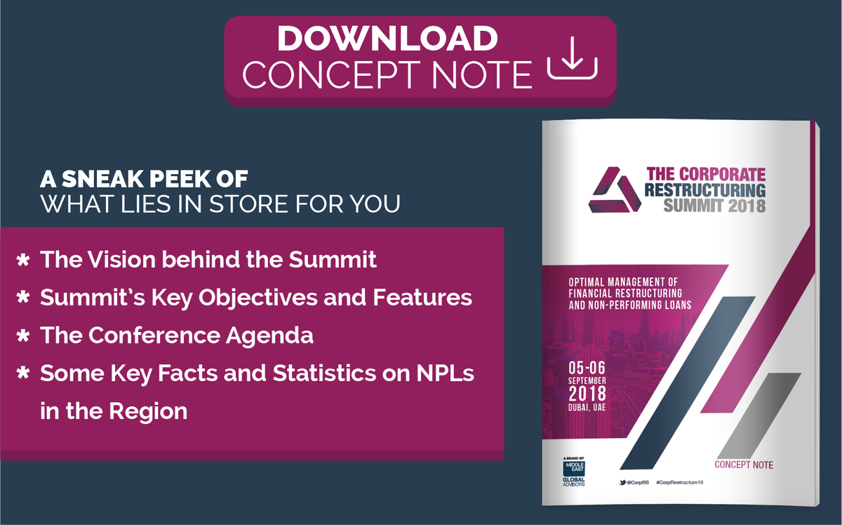 meglobaladvisor's tweet photo. Concept Note Announced for the Corporate Restructuring Summit 2018! - https://t.co/I7rIS72RZV https://t.co/pbCXcSw26T