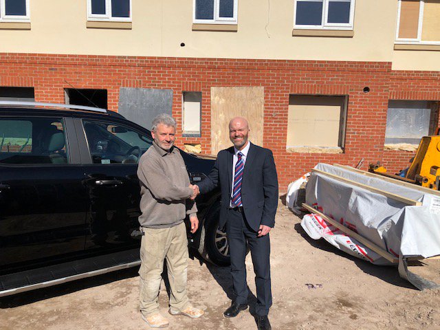 Ness Developments Ltd picking up their new vehicle, many thanks for your business from all at M53 Ford.