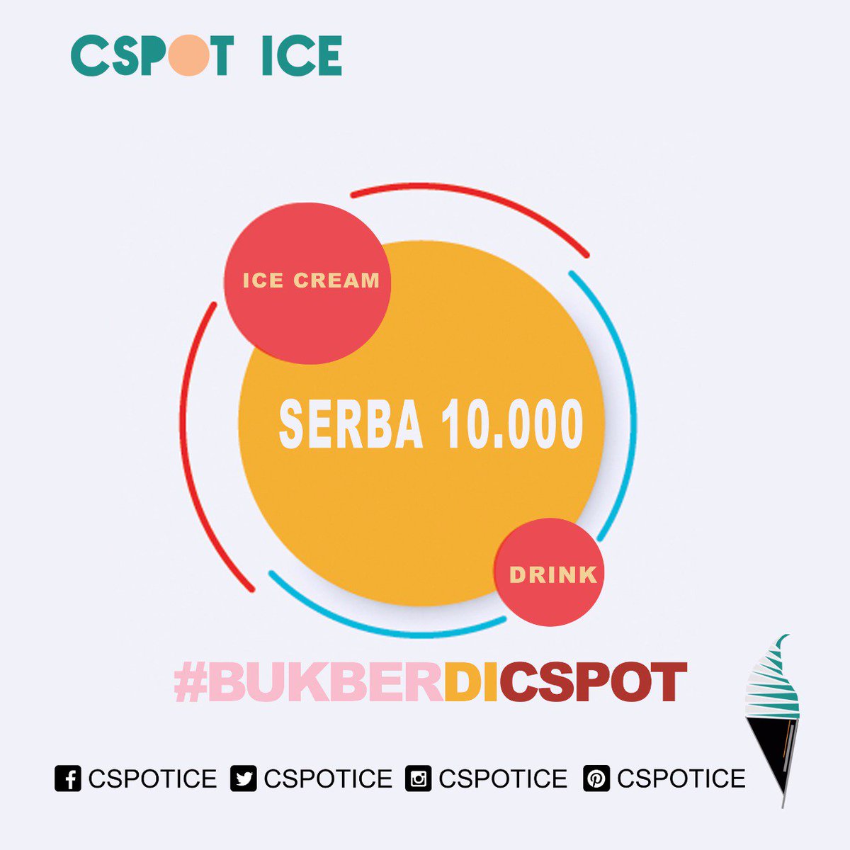 Cari tempat bukber murah-meriah dan Enak ???

Serba 10.000, Semua menu kami Es Krim dan Minuman, 
Disaat jam buka puasa, harga menjadi 10.000 saja / item.

*syaratnya tanya tanya langsung ke line Official kami >>> line.me/ti/p/@cspotice