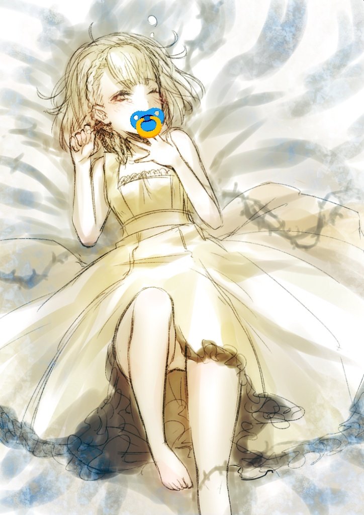 #描いた絵におしゃぶりをつけさせる 