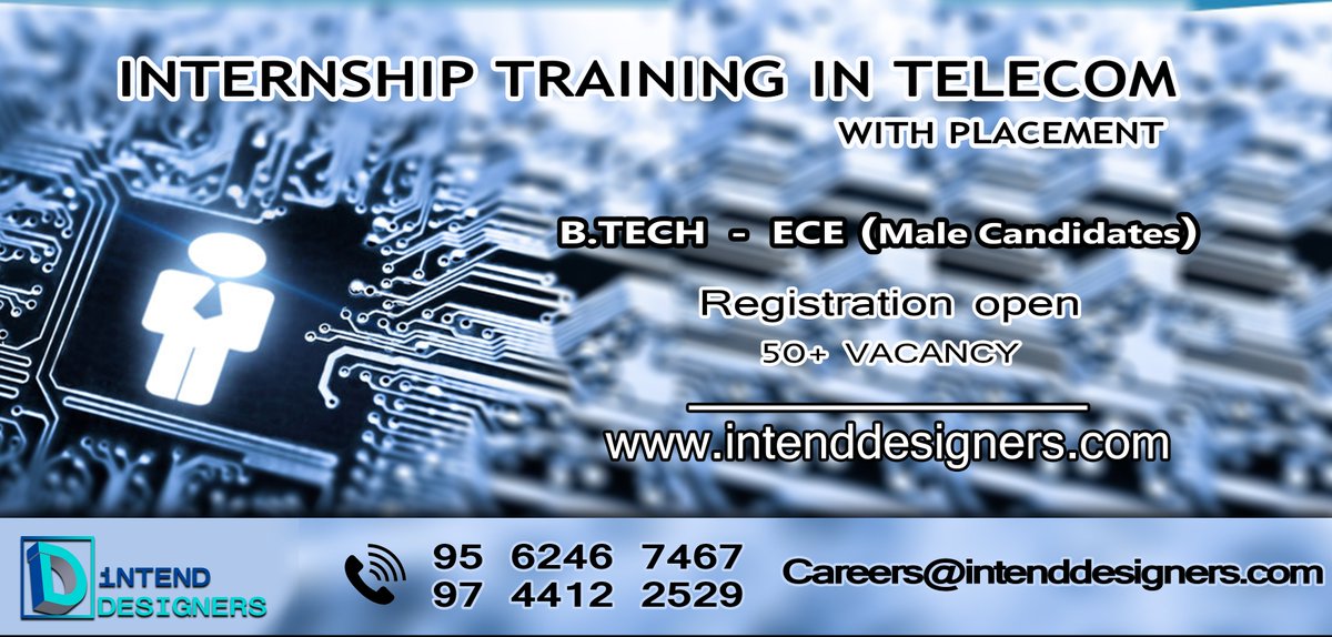 IntendDesigners's tweet image. #internship, #placement #electronics and #communicationengg
