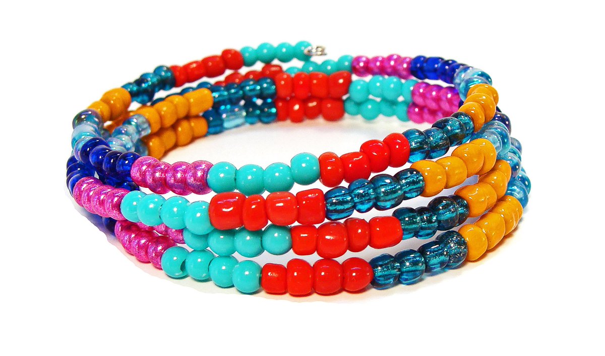 girliegals12's tweet photo. Gypsy, Bohemian, Calypso style Wrap Around Bracelet with Red, Fucshia, Orange. Pink, Turquoise, Blue: https://t.co/Zr4oyFiJ6G #BOHO #gypsy #calypso #festival #hippie #red #orange #turquoise #blue #wrapbracelet #multicolorbracelet #handmadeatamazon #amazonjewelry #giftsforher https://t.co/jyfoXpSb0j