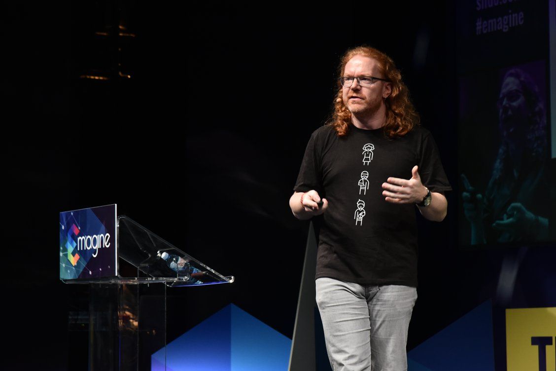 eMagine_rs's tweet photo. In the speech from Chris Heilmann, @codepo8, on the topic of AI, we learned more about  how can AI make our lives better, but we also broke some Artificial intelligence myths.
https://t.co/fJsT9a2MZy

#eMagine2018 https://t.co/yJD7kGEtMd