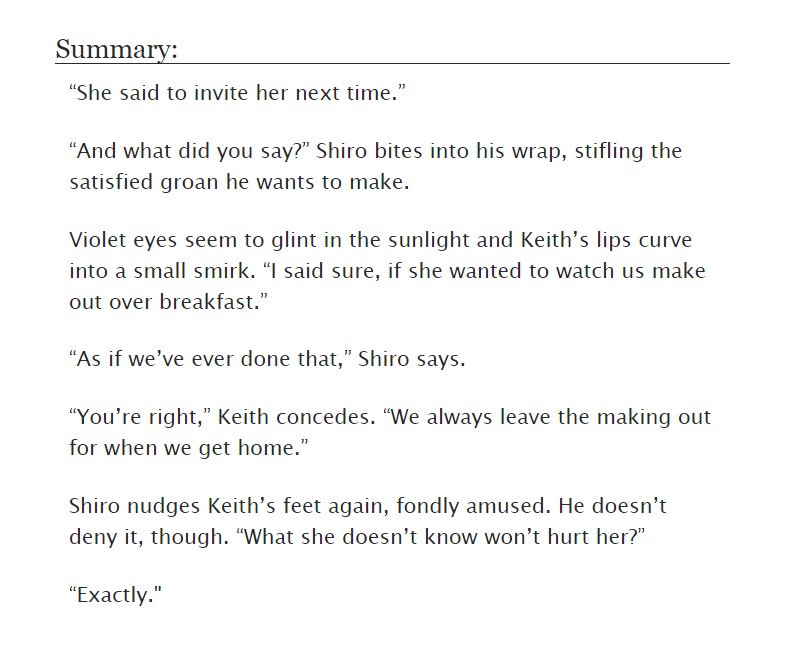 heyitscmei's tweet photo. Breakfast and Beginnings - 1k -#sheith
heres my fic for the @BetweenTwoPoint zine!
im so honoured to have been a part of this along with the amazing @damaredraws as my artist!
https://t.co/Bpbm5TzFI5 https://t.co/FHnzrP5iaq