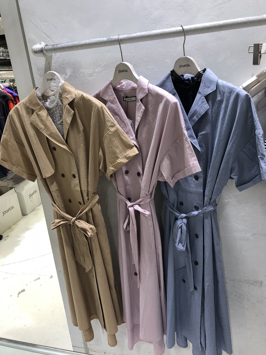 ট ইট র Jouetie Hepfive Hot Item サマートレンチワンピース Ice B Pnk Bge 7 000 Tax さらりとした質感で着やすさ抜群のサマートレンチワンピース これからの季節大活躍間違いなしのアイテムです Jouetie