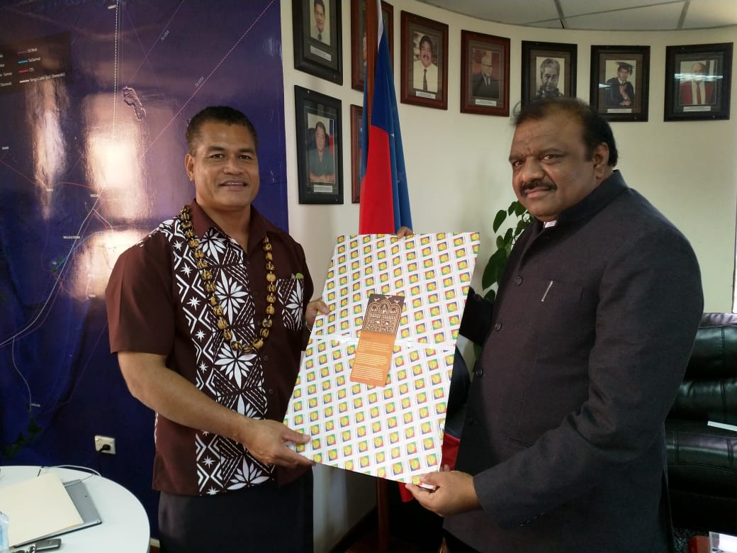Minister of State for Tribal Affairs (MoS) Shri Jasvanthsinh Sumanbhai Bhabhor called on acting Prime Minister of Samoa, Mr. Afamasaga Lepuiai Rico Tupa'i in Samoa today during first ever Indian ministerial visit to the country.