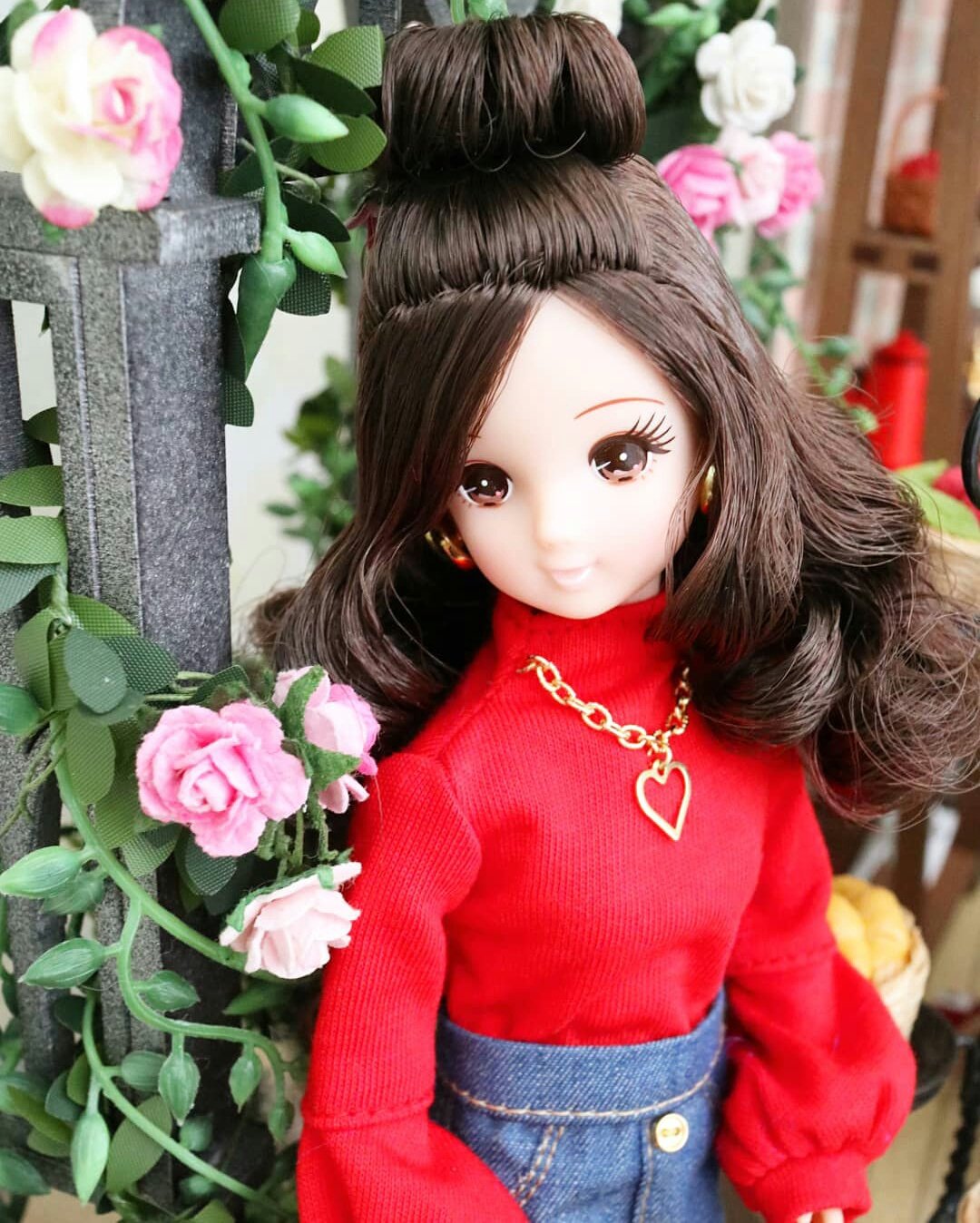 おめかしルルベちゃん かなしい パープル お団子ヘアー
