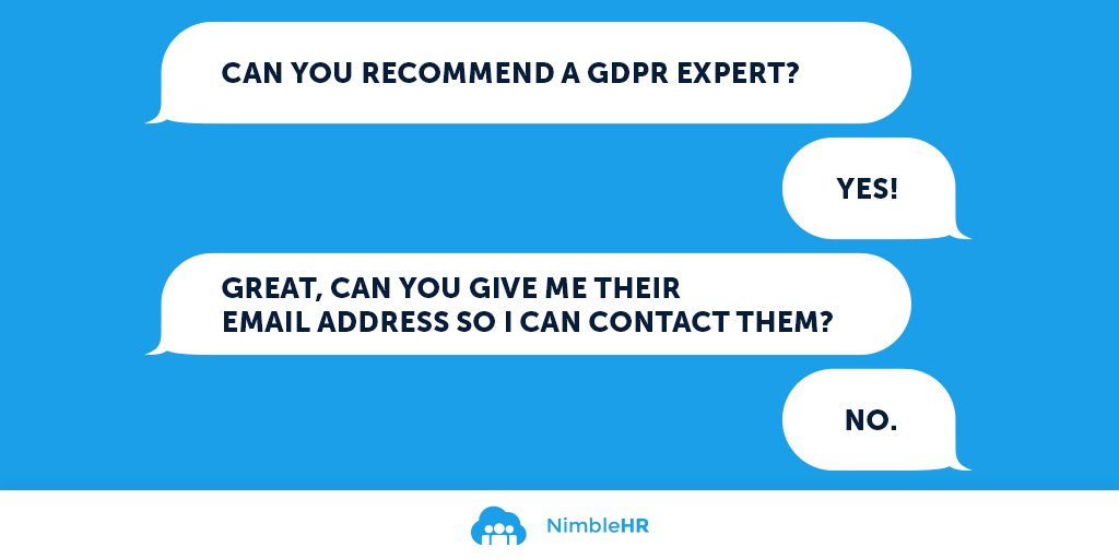NimbleHR_UK's tweet photo. The new GDPR regulations are very different. Sharing personal data will become highly restricted. Want to get your #HRPolicies and Procedures #GDPR compliant? Choose NImbleHR https://t.co/O7s4coRWLa https://t.co/558uRLLWUZ