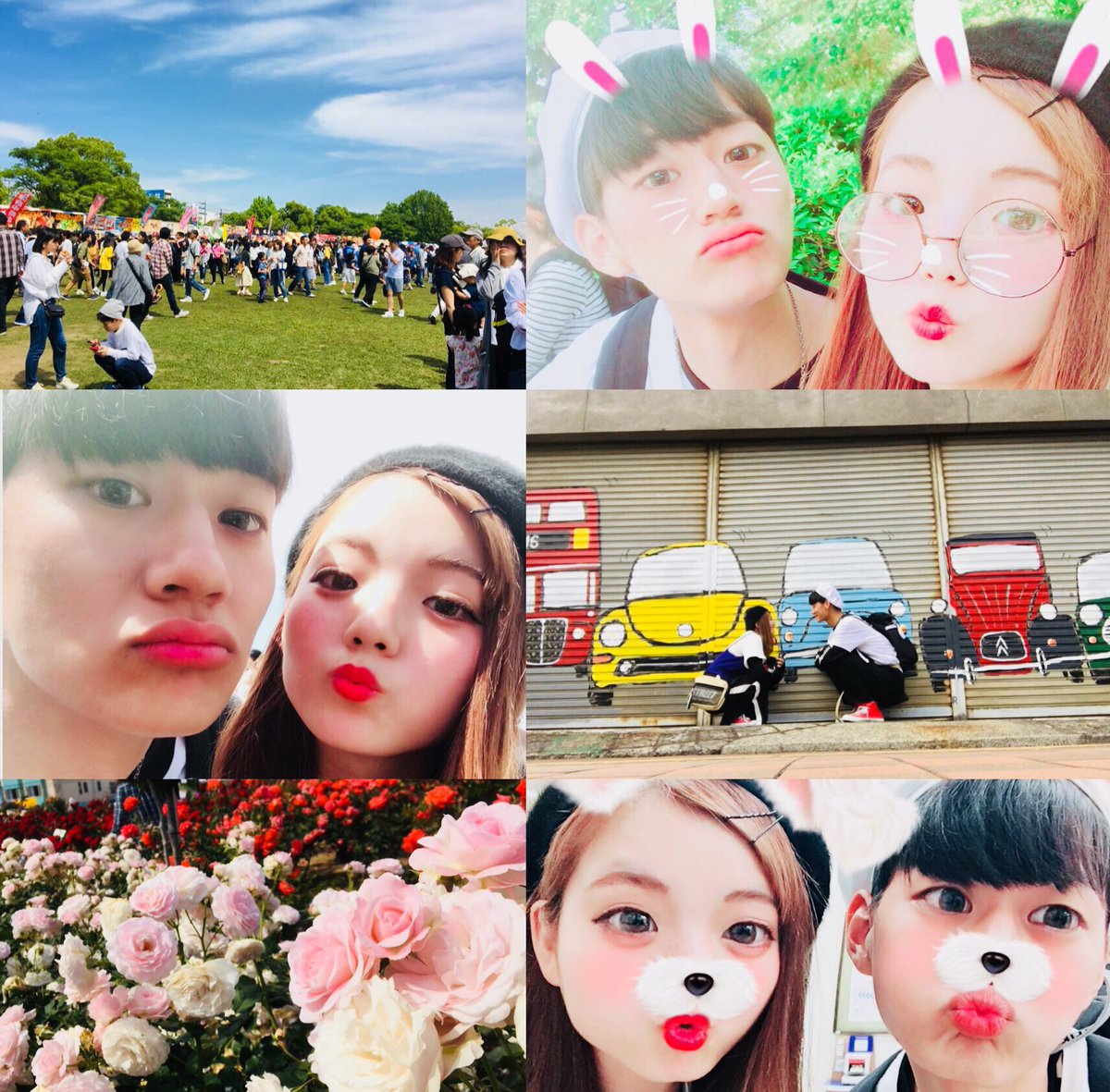 Namito777's tweet photo. 5/20 Sunday🌟

🌹Rose Festival🌹

念願のバラ祭り一緒に回れてHappy🌼
いっぱい食べ歩きしてお腹も満足🍧

色んな人に会えて写真も撮れたし
楽しかった🌈🏁
最後は安定のカラオケ🎤🎶

疲れたけど幸せな1日になってまた1つ思い出が増えました🌷🌷
Thanks❣️ https://t.co/42hmmdW9LI