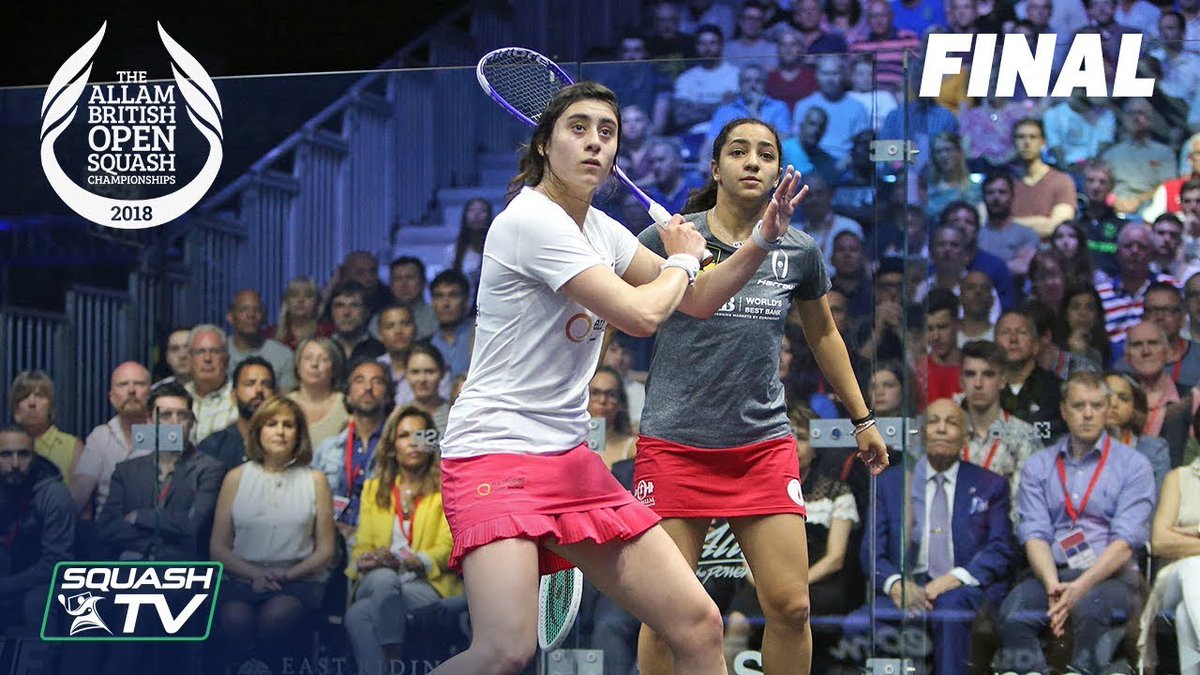 SquashTV's tweet photo. Watch back highlights from yesterday's @BritOpenSquash finals 👀⤵️
Women: https://t.co/Po7CcmVxN6
Men: https://t.co/U2JcElYmyz
#Squash #BritOpen18 #WhereLegendsAreMade https://t.co/jP3V3uqgAb