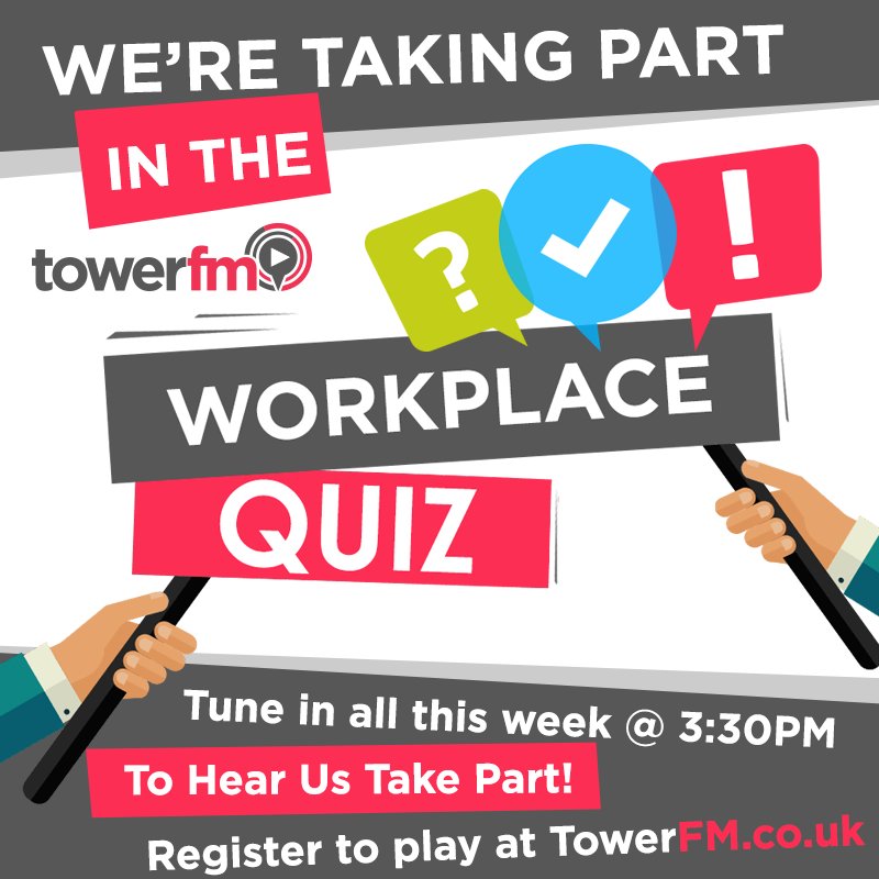 ContextPnu's tweet photo. Come on Context Pneumatics we are on Tower FM workplace quiz all week 107.4 fm https://t.co/ZhNecjqDoy