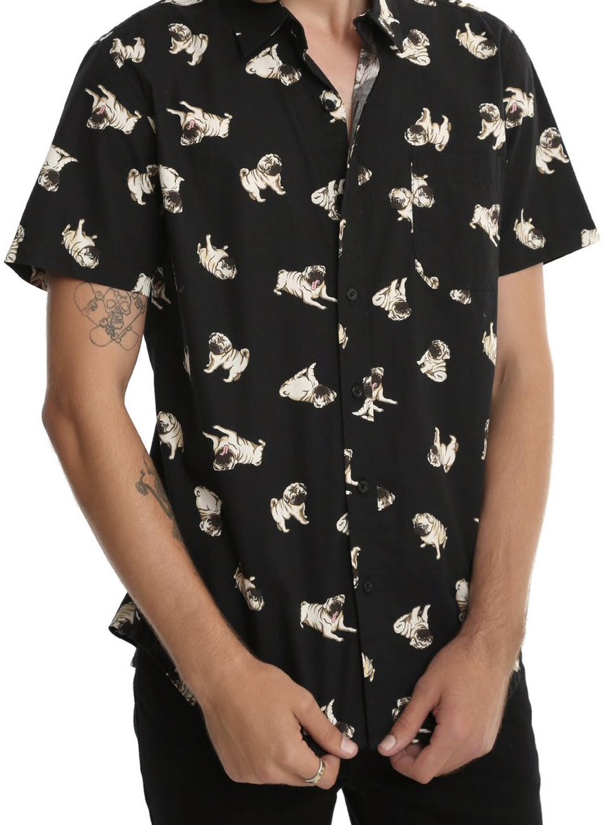 pug shirt button up