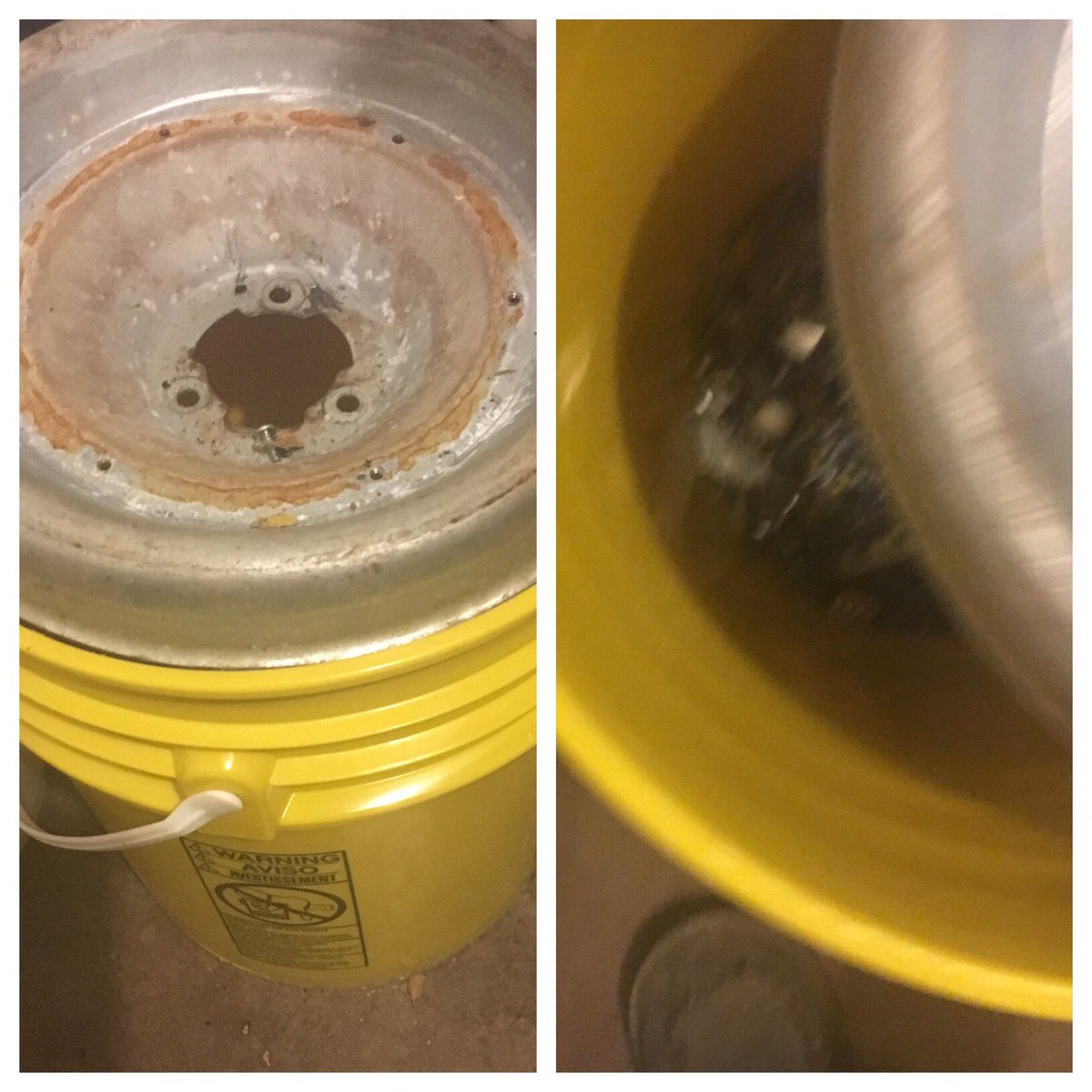 Spotty_Skunk's tweet image. My little 5gallon bucket catch basin rig for screws etc from #recycling ewaste.
#shophack