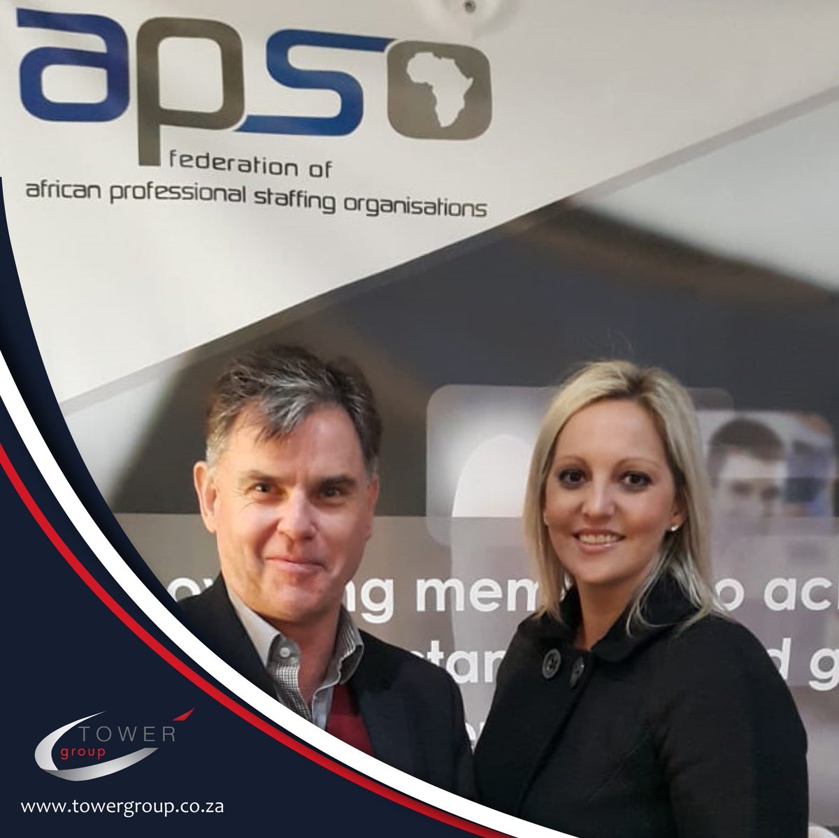 towergrouprec's tweet photo. Our MD, Peter Venter and our Operations Manager, Kerry Morris at the APSO national staffing conference held last week Thursday. It was a fantastic conference and added value to our brand. #APSO2018 #TowerGroup https://t.co/wt0wQewIQd