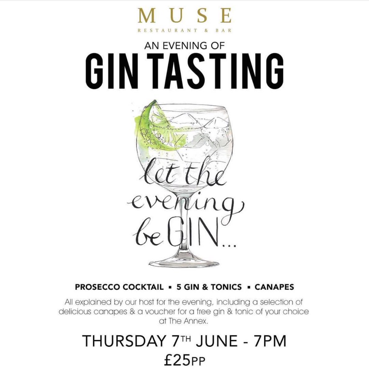 We have 8 tickets left for our gin tasting evening! Join us for a great event with lots of gin!🍸Pop in to Muse to buy your tickets or call 01457 777964 to reserve them 
#museuppermill #ginandtonic #gintasting #lettheeveningbegin #divinegin #prosecco