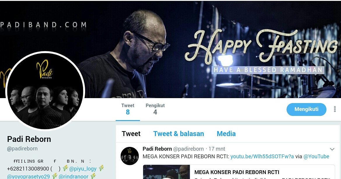 Real Account Official of Padi Reborn → <a href="/padireborn/">Padi Reborn</a> #Twitter