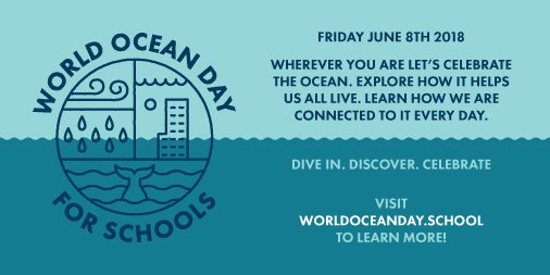 Don't miss out! #WorldOceanDay is on Friday, June 8th. There is still time to plan an ocean celebration in your school! @ thembauk + friends helped curate 3 fun and easy ways for your school to get involved. worldoceanday.school