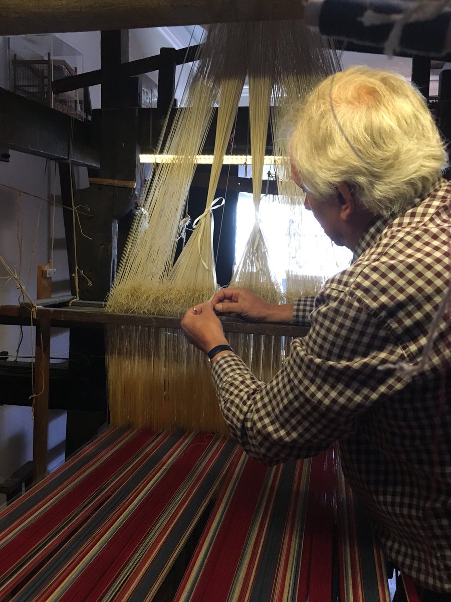 SundancerBethan's tweet photo. Working on the loom @museumofnorwich today. Fixing a broken lish. We will be working on the loom for Refugee week on the 21st June. https://t.co/hC2Ey7uRZj