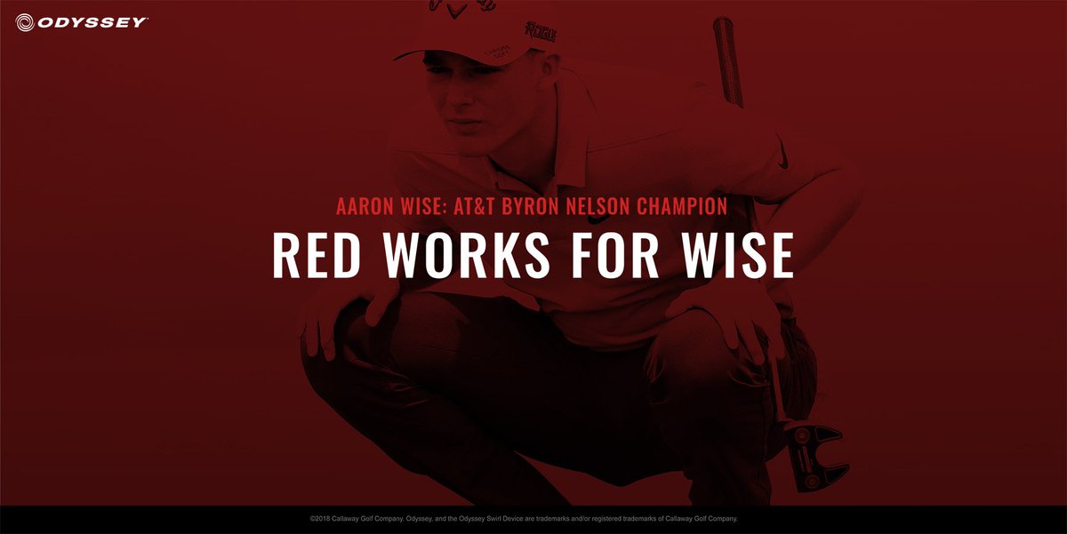 OdysseyGolfTour's tweet photo. 21yr old @aaronwise_ used an #OWorksRed V-Line Fang CG Putter for his maiden @PGATOUR victory at the @attbyronnelson.

Well played Aaron! 👏👏🏆 #TeamOdyssey #1PutterInGolf https://t.co/PyNGSGA2eF