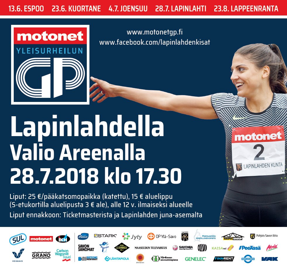 SavoGames's tweet photo. #yleisurheilu #MotonetGP 28.7 #Lapinlahti #ValioAreena https://t.co/X89hS7YUW0