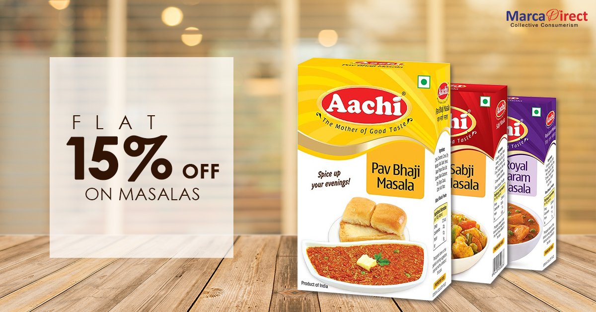 marca_direct's tweet photo. Buy Aachi Spices Online best prices and Get Flat 15% off from Marca Direct.
Shop Now>>>https://t.co/o1UrsnyYJI
#MarcaDirect #Aachi #Spices #AachiSpices #BestPrice #Discount https://t.co/mV1m7mVOAY