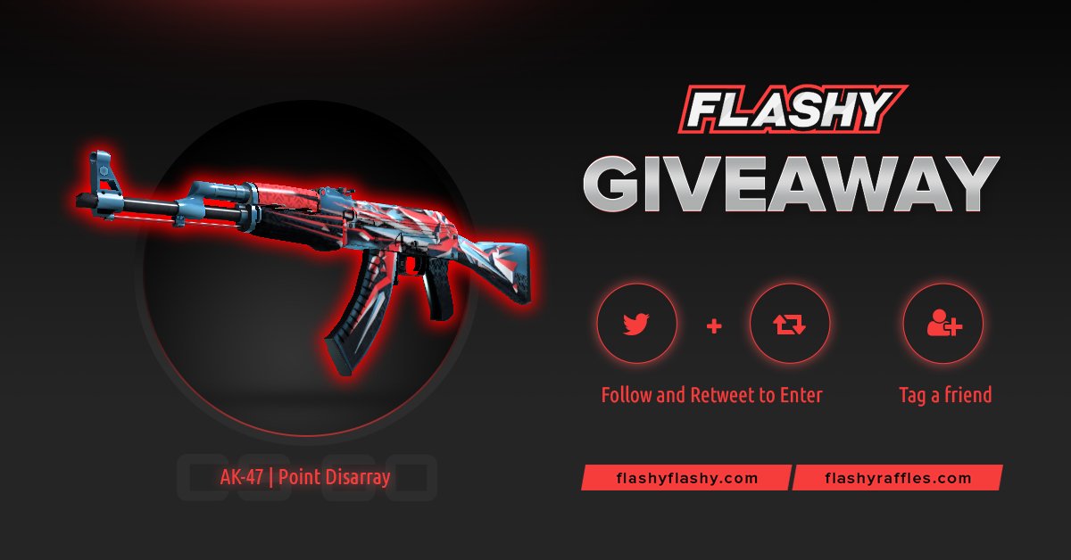 flashyflashycom's tweet photo. ⚡️24 HOUR GIVEAWAY !!!

To win:
✅ Retweet
✅ Follow us
✅ Visit: https://t.co/EmdZFb7zLx     
✅ Visit: https://t.co/B9734CUg7G    

#flashyflashy #giveaway #csgoskins #CSGOGiveaway https://t.co/YIy29Tbmba