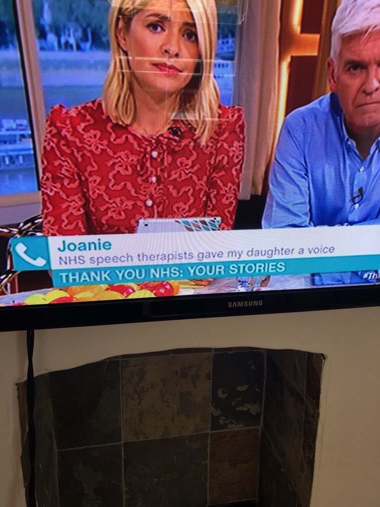 Oliver Sawyer (@oliversawyerslt) on Twitter photo Caught the very last 10 seconds of this on <a href="/thismorning/">This Morning</a> - a call in from a Mum whose daughter had a stroke and had #aphasia, thanking #NHS #SLT who helped give her daughter a voice 🗣 what a wonderful thing to do for #SpeechTherapy #GivingVoice Caught the very last 10 seconds of this on <a href="/thismorning/">This Morning</a> - a call in from a Mum whose daughter had a stroke and had #aphasia, thanking #NHS #SLT who helped give her daughter a voice 🗣 what a wonderful thing to do for #SpeechTherapy #GivingVoice