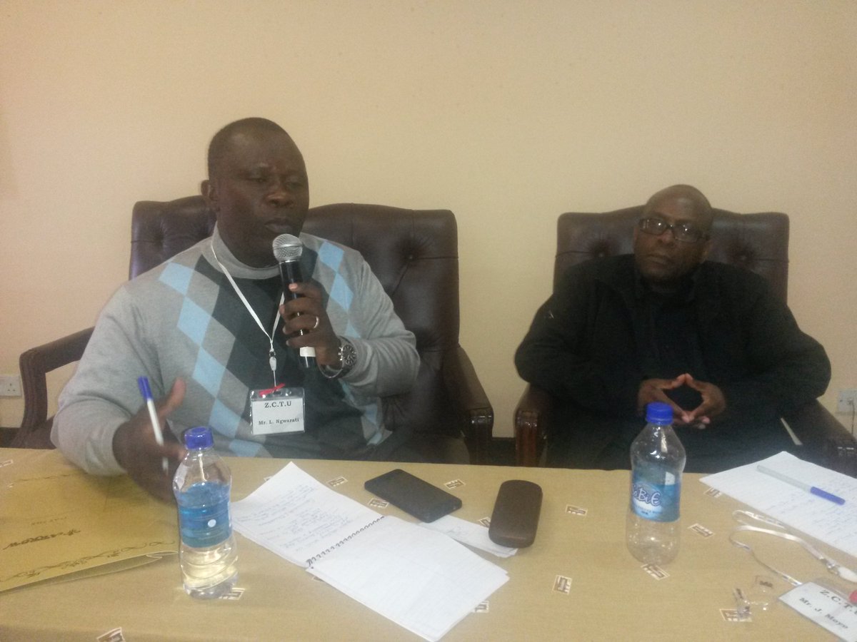 #ZCTU Political Strategy Workshop: The chair of the morning session Cde Mangwarati summing up the morning session