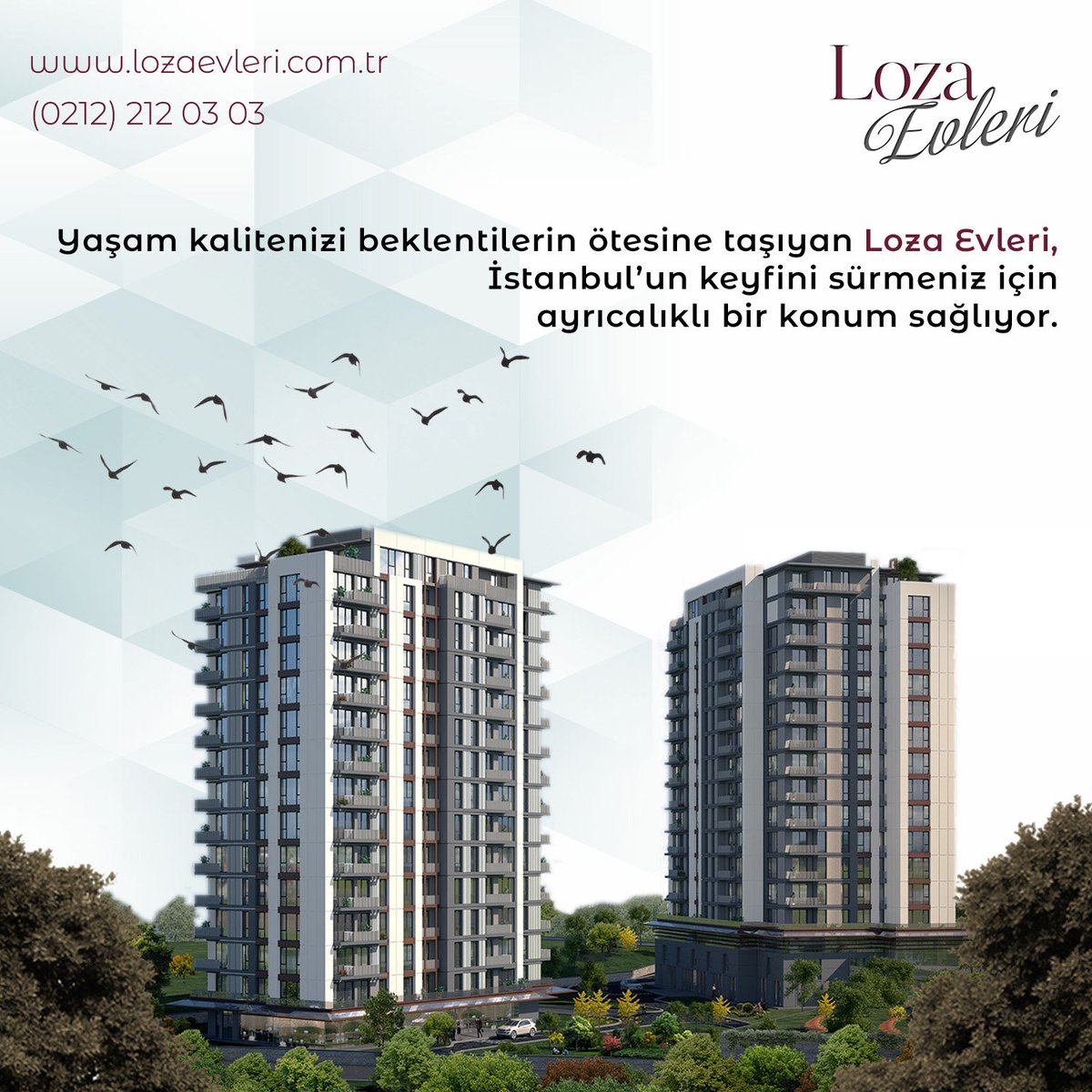 Yaşam kalitenizi beklentilerin ötesine taşıyan Loza Evleri, İstanbul’un keyfini sürmeniz için ayrıcalıklı bir konum sağlıyor.