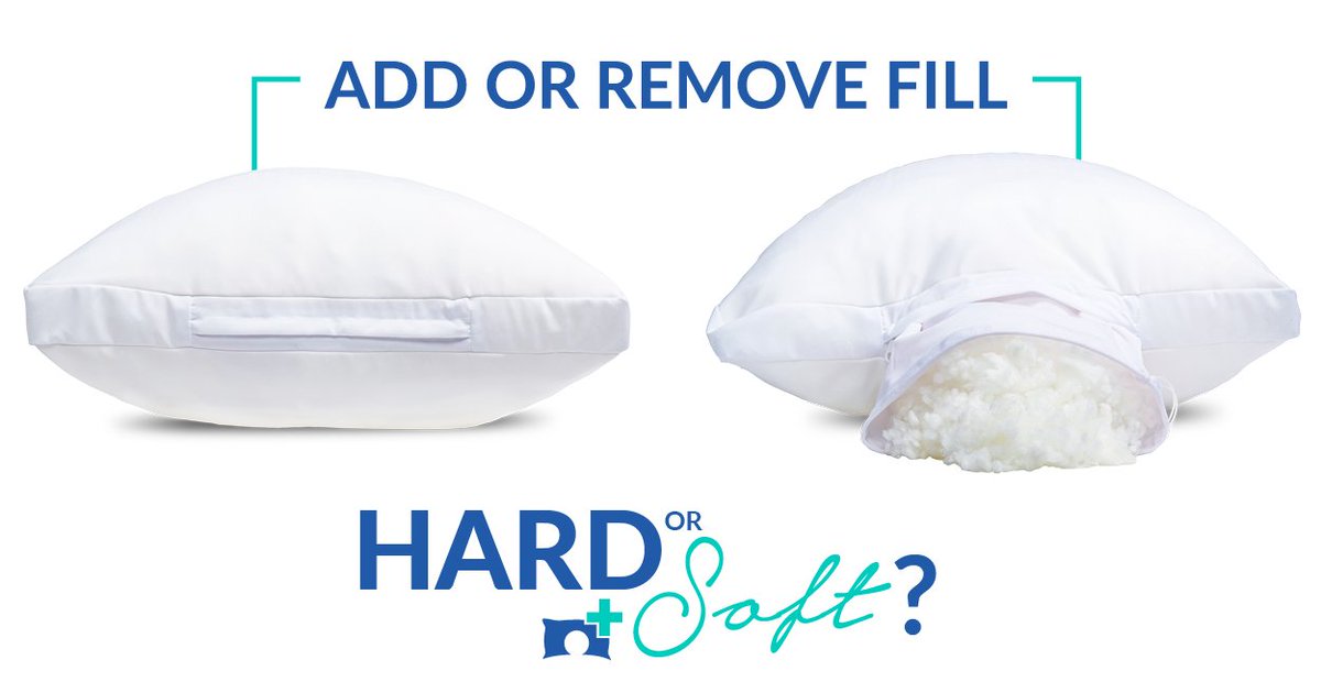 HealthPillow's tweet photo. Do you prefer a soft + fluffy pillow or a firm pillow with little give? Either way, PILLOW of HEALTH has the perfect pillow for you - just adjust the fill to your ideal comfort level.  https://t.co/z9KwwBQIcU https://t.co/j8csQy4pis