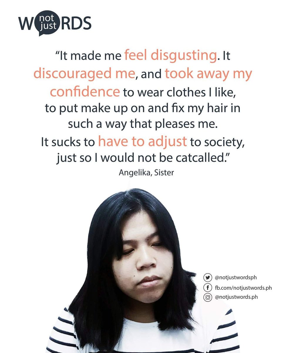 notjustwordsph's tweet photo. Sad reality behind your uncontrollable mouth. They may be just words to you, but THEY ARE NOT. #endobjectification #weareyournotbabies #catcalledinthephilippines #itstartedwithapsst #stopitna #NOTJUSTWORDS https://t.co/5JfvPW4zld