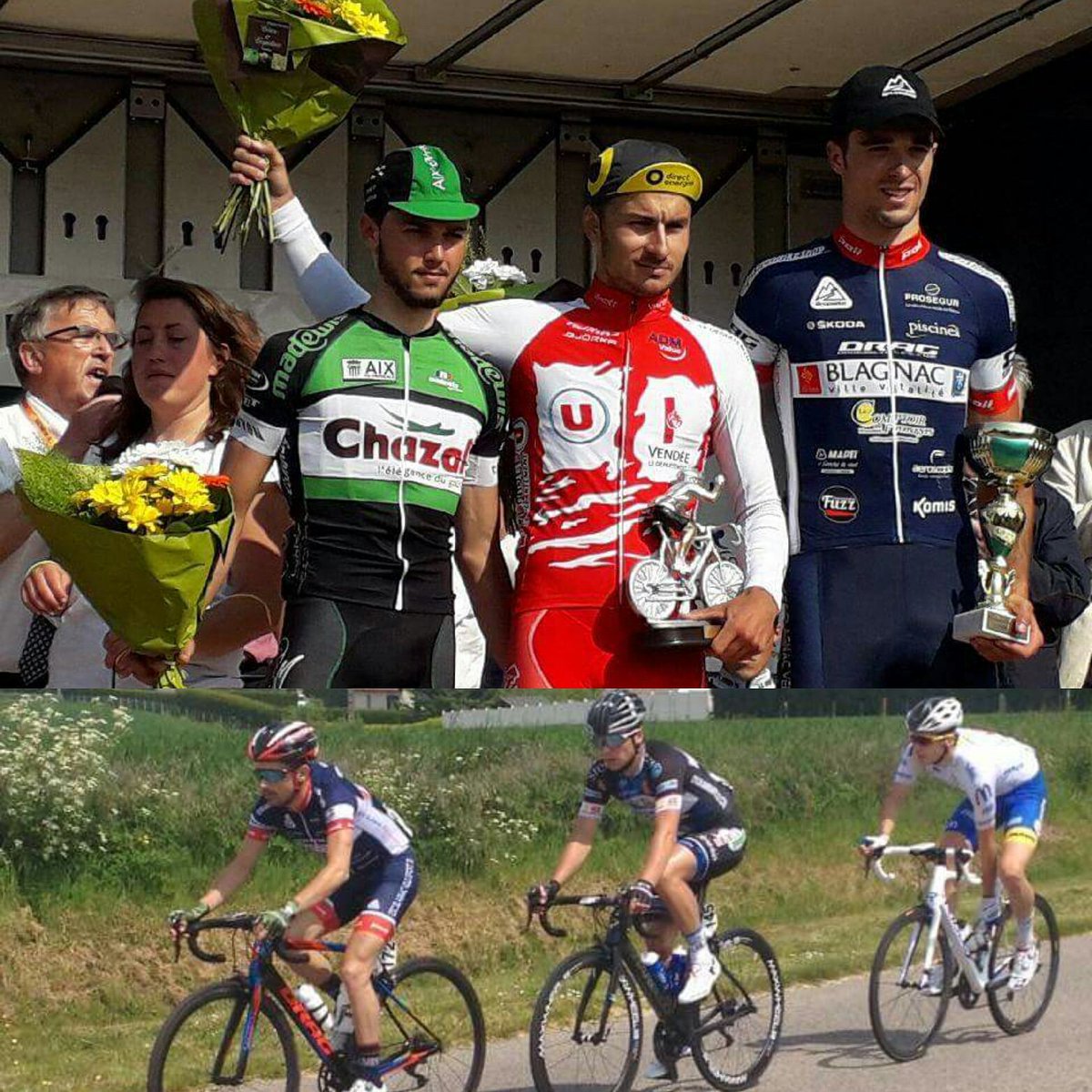 #Luneray Après avoir compté 1o minutes d'avance avec <a href="/COlerak/">Campistrous Romain</a> le <a href="/gscblagnacvs31/">GSC BLAGNAC VS 31</a> #Blagnac au #Top avec <a href="/maxmoncass/">Moncassin Maxence</a> 3° @yoverardo 16° #CoupedeFrance #DN1 #cyclisme <a href="/DragBicyclesBG/">Drag Bicycles</a> <a href="/AgenceKOMIS/">KOMIS</a> @skodaToulouse <a href="/Grupetto64/">@Grupetto</a> @blagnacfr @midivelo #cycling