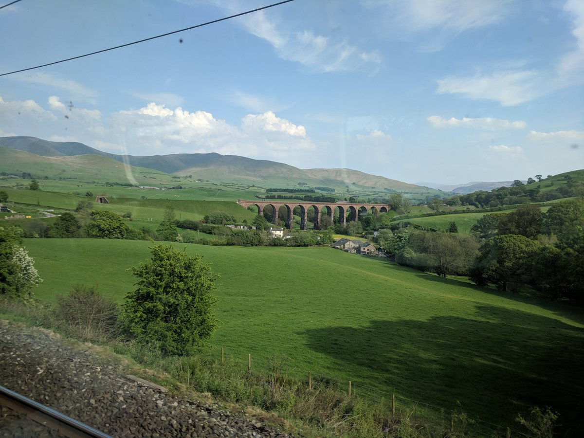 Stunning views on train to #Carlisle