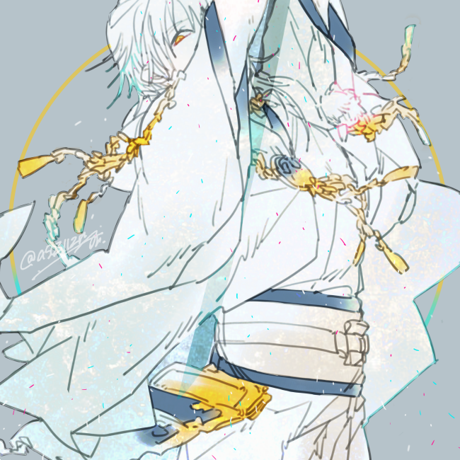 鶴丸国永(刀剣乱舞) 「鶴丸国永 - 潜熱 - 」|_anのイラスト
