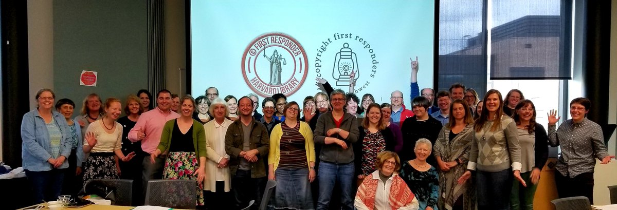 KyleKCourtney's tweet photo. Last week we expanded the #Copyright First Responders network w/ days of workshops, training, & fun! Please welcome the 1st cohort of the new "Copyright First Responders Pacific Northwest!" Thanks to @OrbisCascade
@pcclib & @PortlandCC for hosting! @oscharvard @Copyright4Libs https://t.co/3wlHlff31i