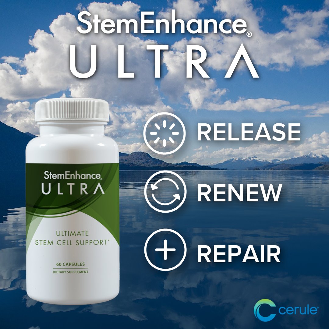 CeruleGlobal's tweet photo. StemEnhance® Ultra The ultimate stem cell support.
RELEASE - Supports the body's natural release of stem cells.
RENEWAL - Supports healthy tissue renewal and maintenance.
REPAIR - Supports the body's natural ability to self-heal.
#Cerule #StemEnhance #StemEnhanceULTRA #stemce https://t.co/WIBOnmOOuA