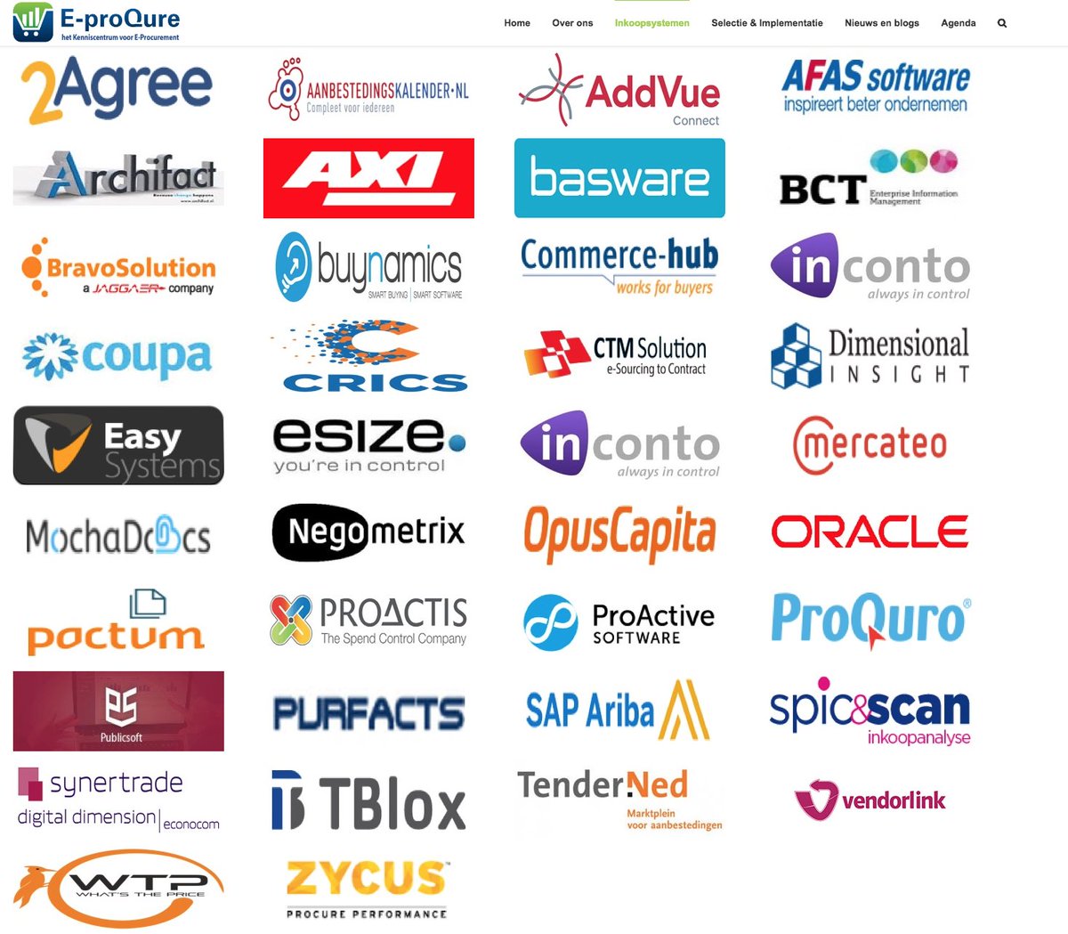 E_proqure's tweet image. Veel organisaties maken al gebruik van het E-proQure-rapport met daarin uitgebreide informatie over de 40 belangrijkste #inkoopsystemen. Nu ook op onze site! Overzichtelijk gerangschikt naar inkoopfunctie. ow.ly/KQbz30k6BEM #inkoopsoftware