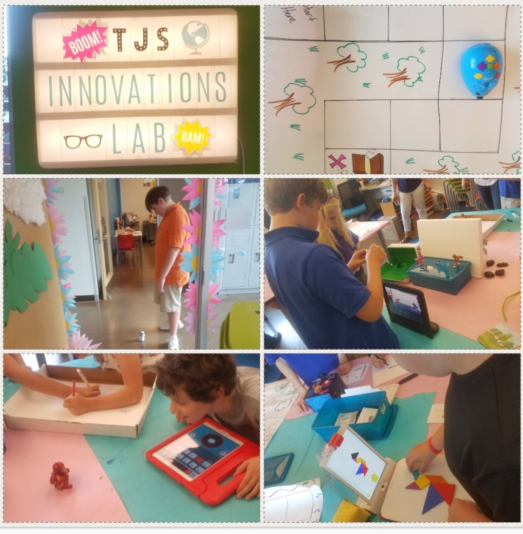 MrsDinh's tweet image. Innovations Lab activities underway here at @thejoyschoolhou with @Ozobot, @PlayOsmo, @stikbot, @DoInkTweets, @codeorg, #CodeAndGo #RobotMouse, and more! #MiniMakerSpaceMonday #TJSRocks