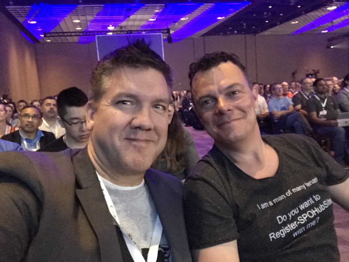 buckleyplanet's tweet photo. @mvisser and I met at #SPC09 and here we are together again at #SPC18 https://t.co/vEgZhVNAsq
