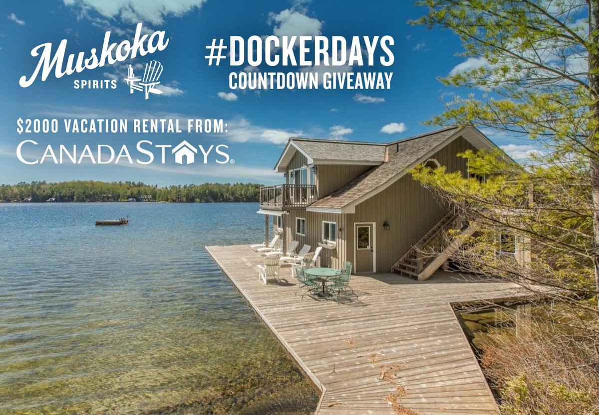 MuskokaBrewery's tweet photo. #DockerDays 10: Five hours left to enter to win the $2000 Grand Prize of a $2000 breathtaking vacation rental with @CanadaStays! https://t.co/jIFG02lc2r https://t.co/7gPFIiJUEu